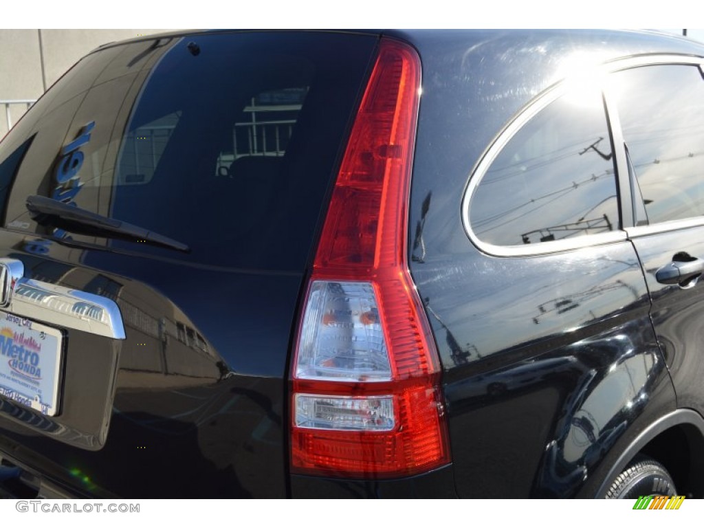 2009 CR-V EX 4WD - Crystal Black Pearl / Ivory photo #22