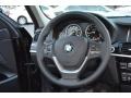 Black 2016 BMW X3 xDrive28i Steering Wheel