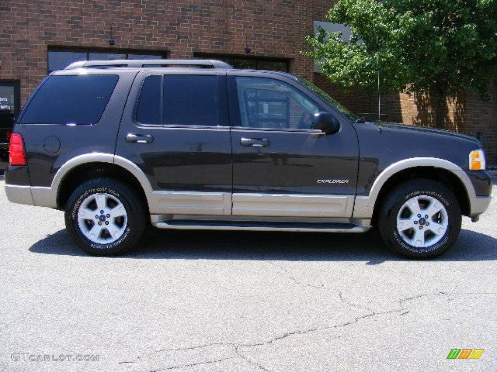 2005 Explorer Eddie Bauer 4x4 - Dark Stone Metallic / Medium Parchment photo #2