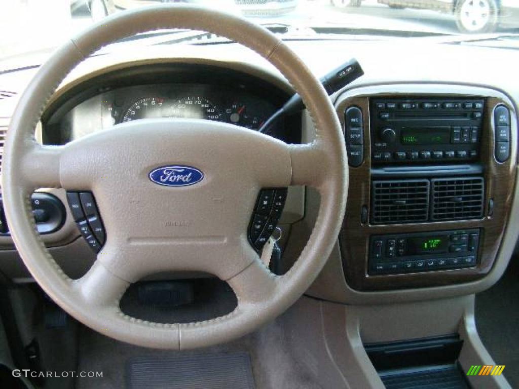 2005 Explorer Eddie Bauer 4x4 - Dark Stone Metallic / Medium Parchment photo #16