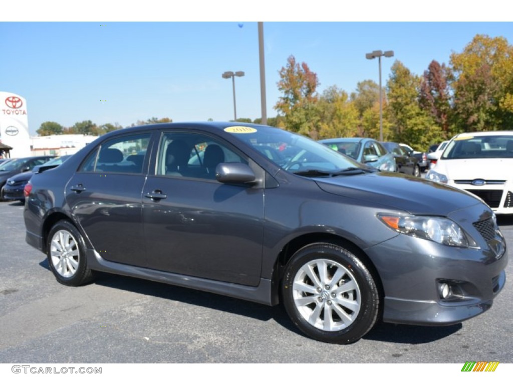 2010 Corolla S - Magnetic Gray Metallic / Dark Charcoal photo #1