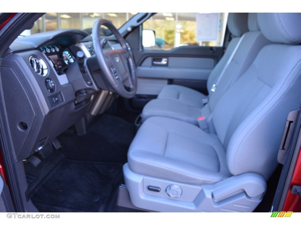 2014 F150 XLT SuperCab - Ruby Red / Steel Grey photo #12