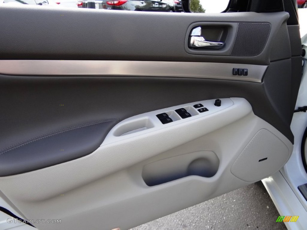2012 G 37 x AWD Sedan - Moonlight White / Stone photo #10
