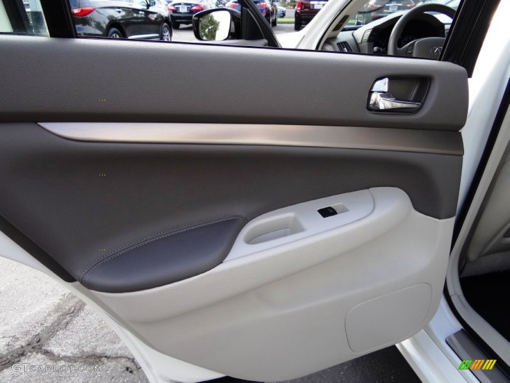 2012 G 37 x AWD Sedan - Moonlight White / Stone photo #20