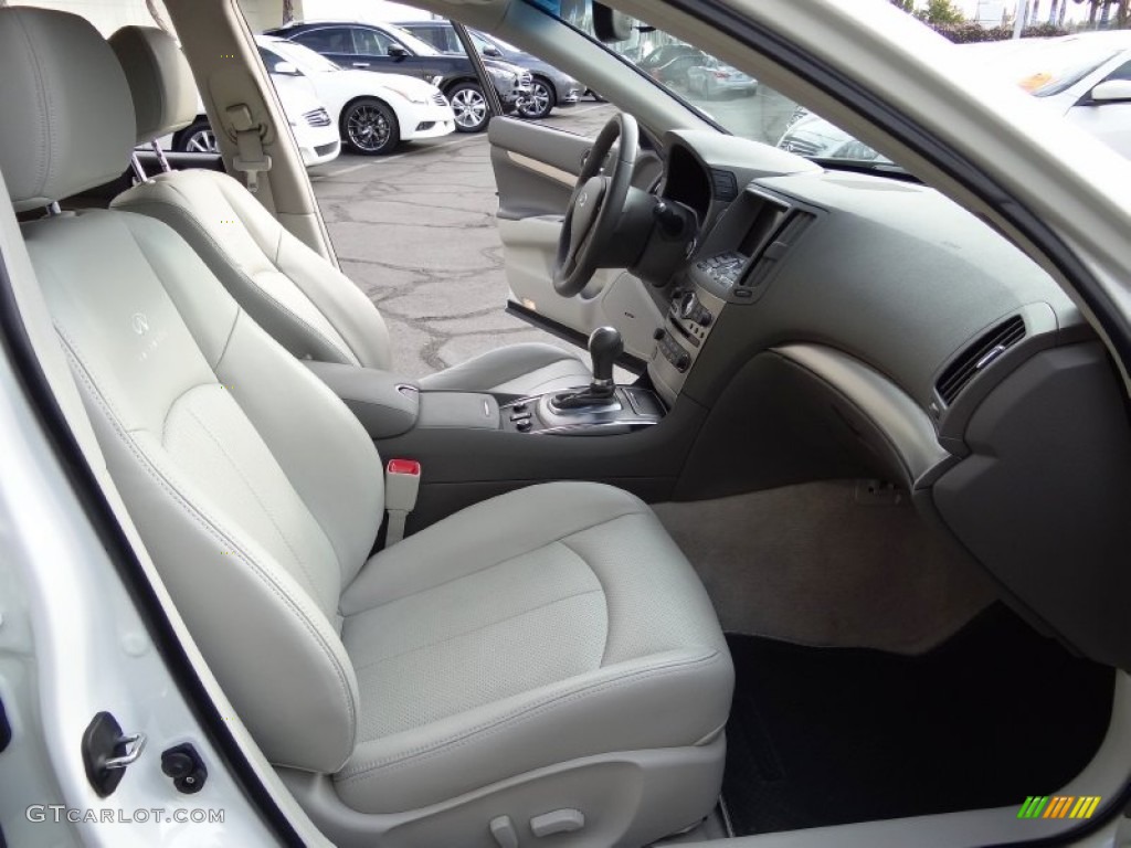 2012 G 37 x AWD Sedan - Moonlight White / Stone photo #24