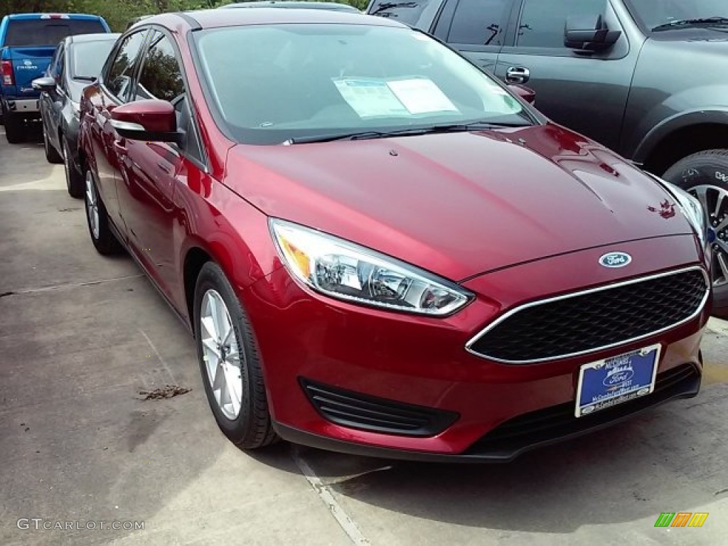 2015 Focus SE Sedan - Ruby Red Metallic / Charcoal Black photo #45