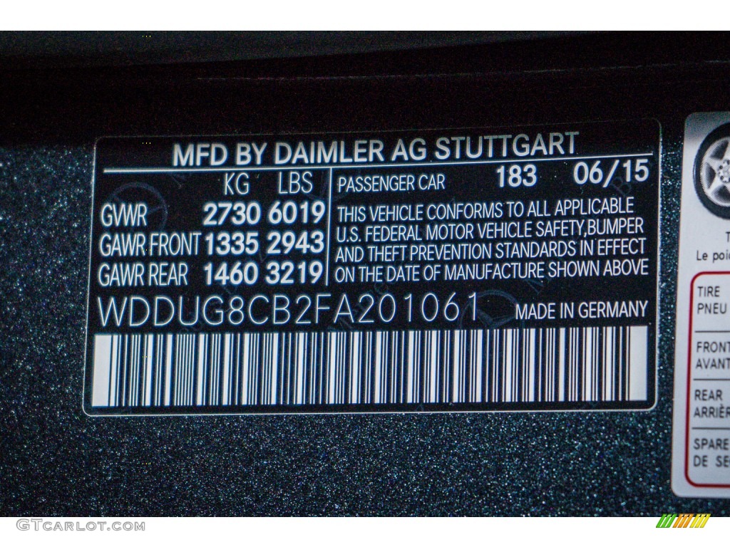 2016 CLS Color Code 183 for Magnetite Black Metallic Photo #108168439