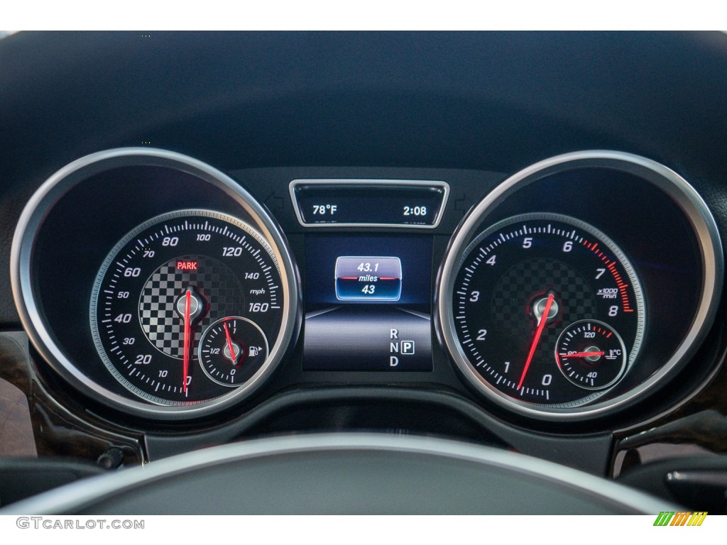 2016 Mercedes-Benz GLE 450 AMG 4Matic Coupe Gauges Photo #108168843