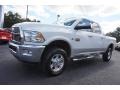 2012 Bright White Dodge Ram 2500 HD Laramie Crew Cab 4x4  photo #3