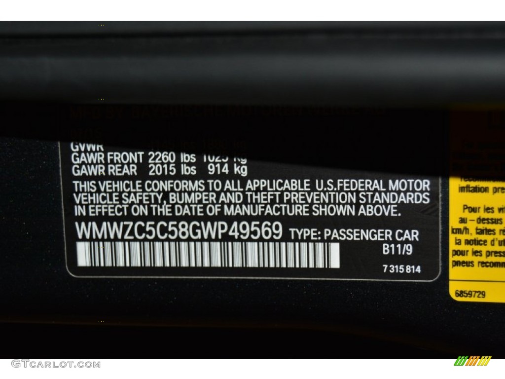 2016 Countryman Color Code B11 for Absolute Black Metallic Photo #108171499