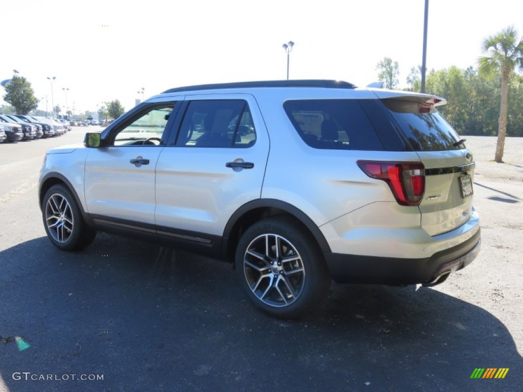 2016 Explorer Sport 4WD - Ingot Silver Metallic / Ebony Black photo #9