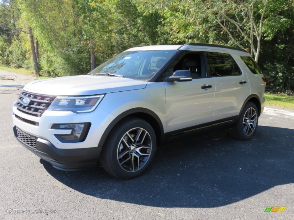 2016 Explorer Sport 4WD - Ingot Silver Metallic / Ebony Black photo #11