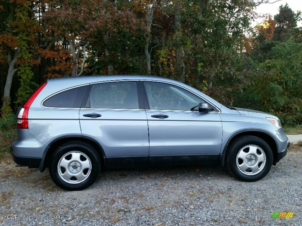 2009 CR-V LX 4WD - Glacier Blue Metallic / Gray photo #4
