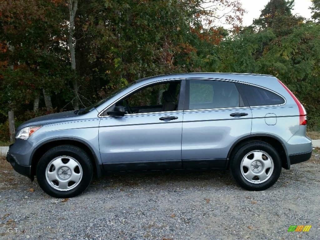 2009 CR-V LX 4WD - Glacier Blue Metallic / Gray photo #5
