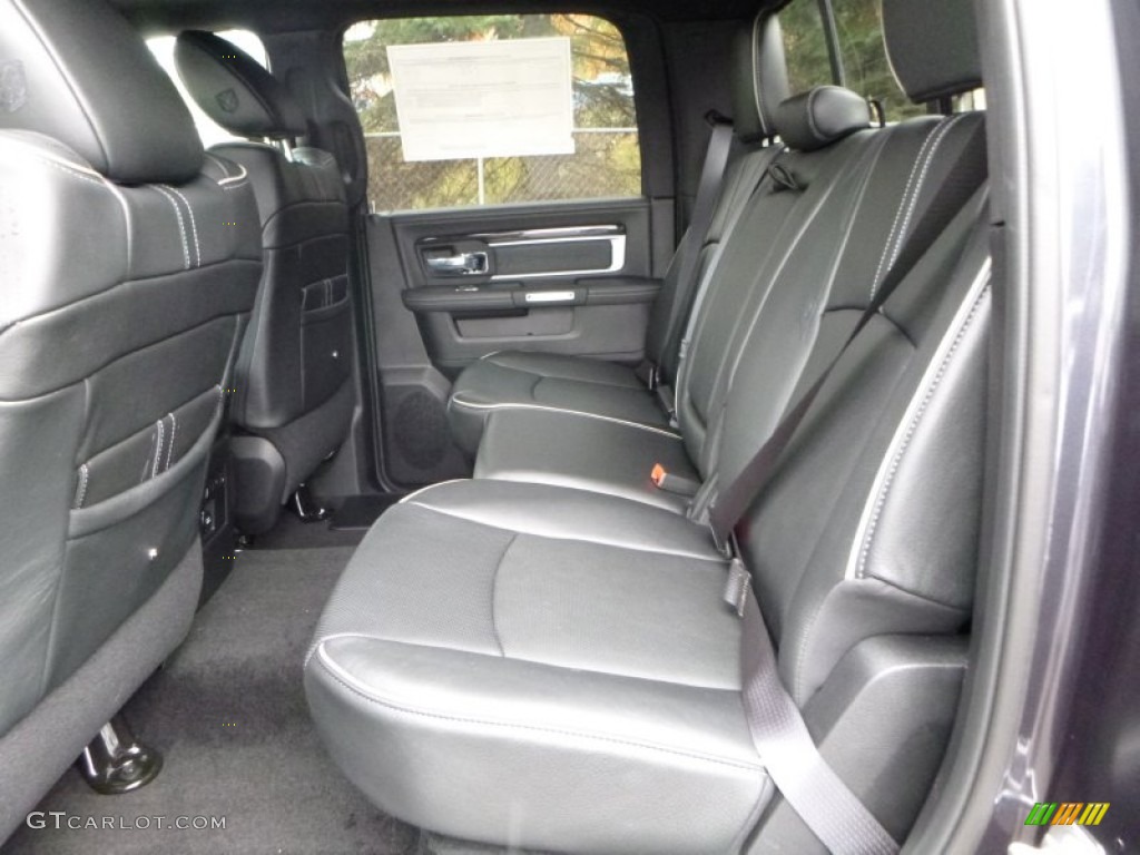 2016 Ram 1500 Laramie Limited Crew Cab 4x4 Rear Seat Photo #108174628