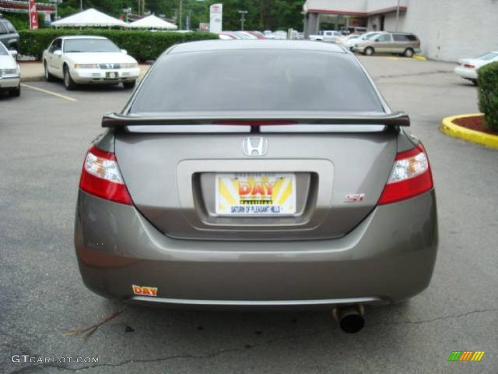 2007 Civic Si Coupe - Galaxy Gray Metallic / Black photo #3