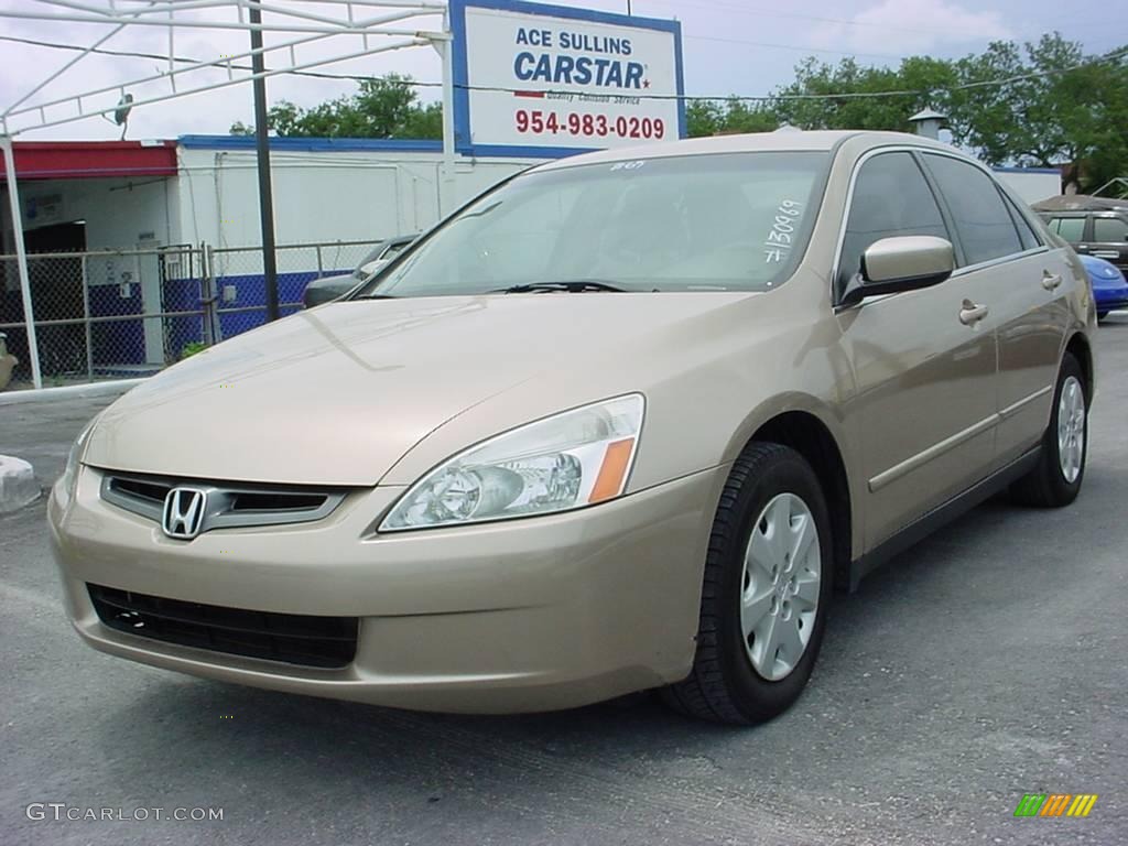 2003 Accord LX Sedan - Desert Mist Metallic / Ivory photo #7