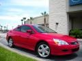 2007 San Marino Red Honda Accord EX V6 Coupe  photo #4