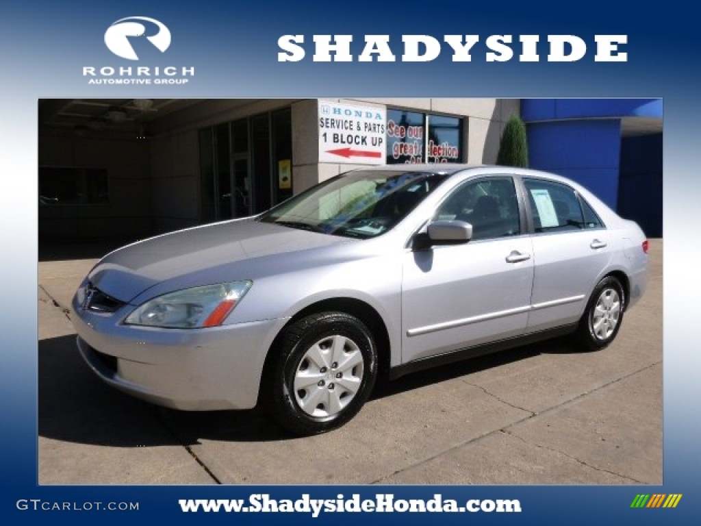 2003 Accord LX Sedan - Satin Silver Metallic / Black photo #1