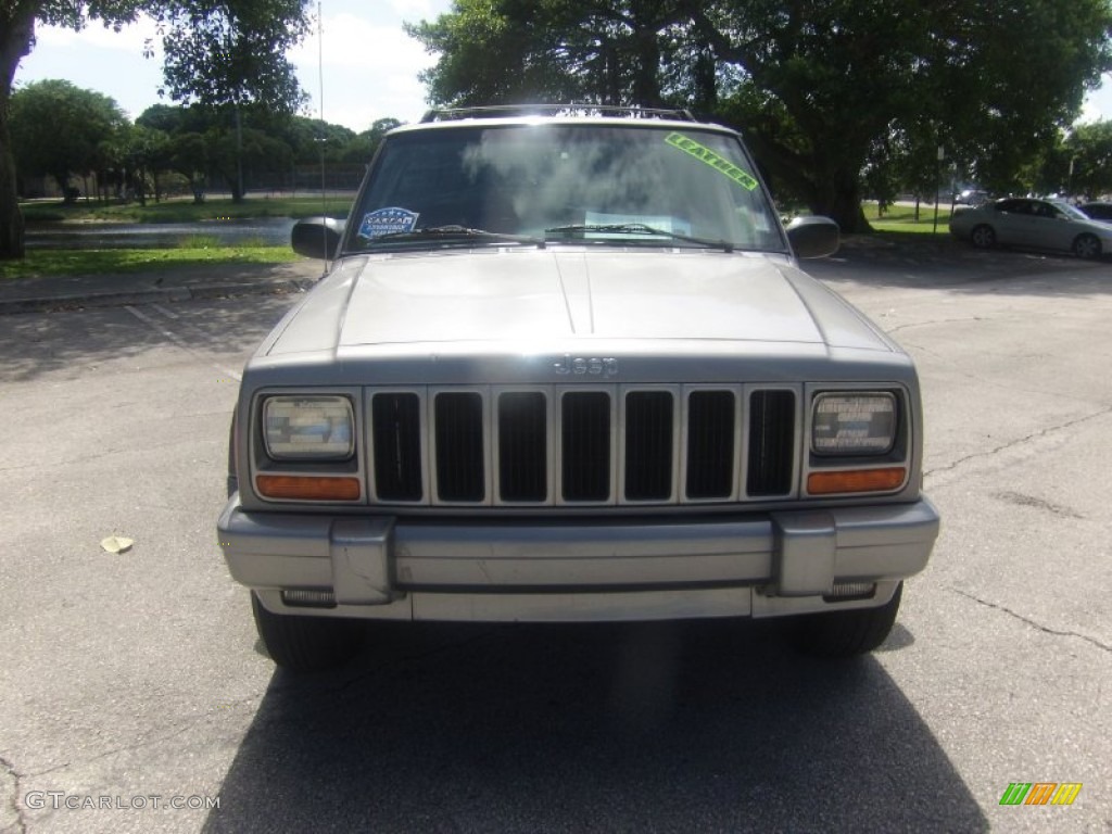 2001 Cherokee Classic 4x4 - Silverstone Metallic / Agate photo #8