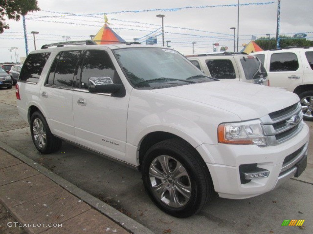 2015 Expedition Platinum - White Platinum Metallic Tri-Coat / Platinum Brunello photo #14