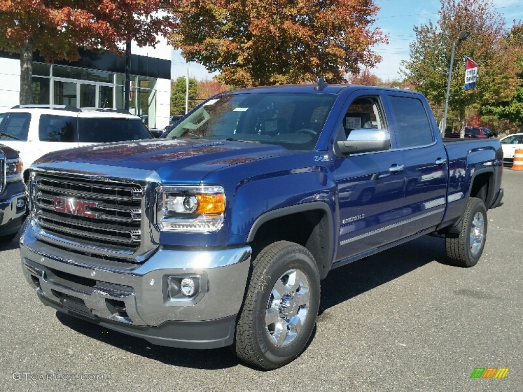 2015 Sierra 2500HD SLT Crew Cab 4x4 - Cobalt Blue Metallic / Jet Black photo #1