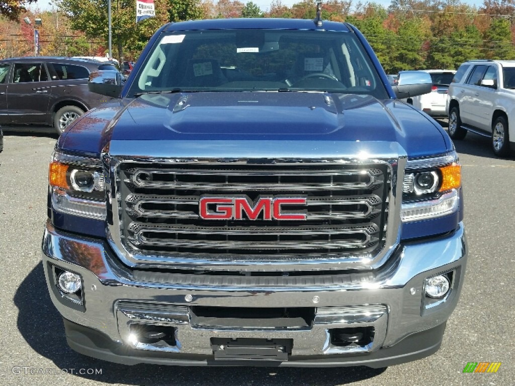 2015 Sierra 2500HD SLT Crew Cab 4x4 - Cobalt Blue Metallic / Jet Black photo #2