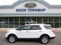 2013 Oxford White Ford Explorer XLT 4WD  photo #5