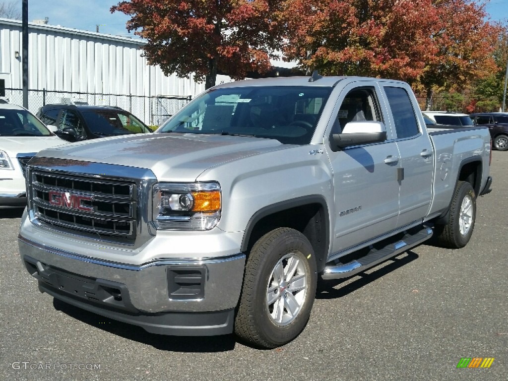 Quicksilver Metallic 2015 GMC Sierra 1500 SLE Double Cab 4x4 Exterior Photo #108183499