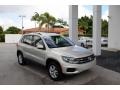 White Gold Metallic 2015 Volkswagen Tiguan S