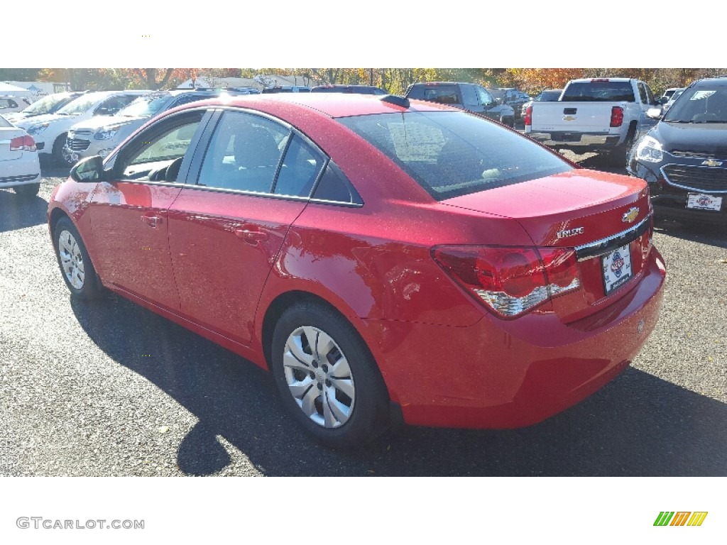 2016 Cruze Limited LS - Red Hot / Jet Black/Medium Titanium photo #4