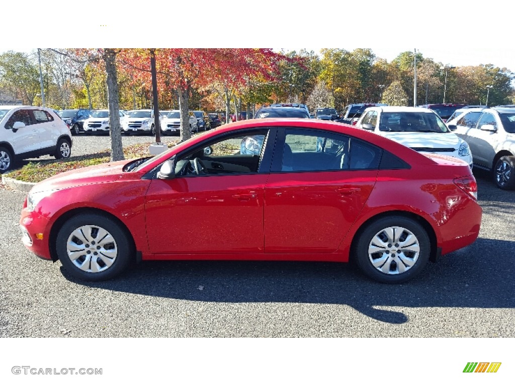 2016 Cruze Limited LS - Red Hot / Jet Black/Medium Titanium photo #3