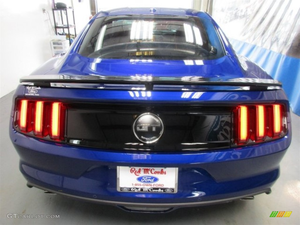 2016 Mustang GT/CS California Special Coupe - Deep Impact Blue Metallic / California Special Ebony Black/Miko Suede photo #6