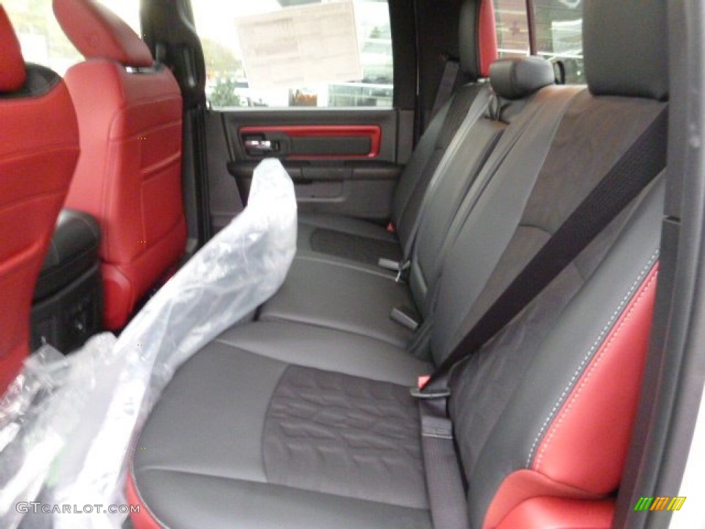 Rebel Theme Red/Black Interior 2016 Ram 1500 Rebel Crew Cab 4x4 Photo #108192788