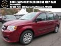 Deep Cherry Red Crystal Pearl 2016 Dodge Grand Caravan American Value Package