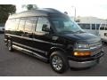 2012 Black Chevrolet Express LT 3500 Passenger Van  photo #1