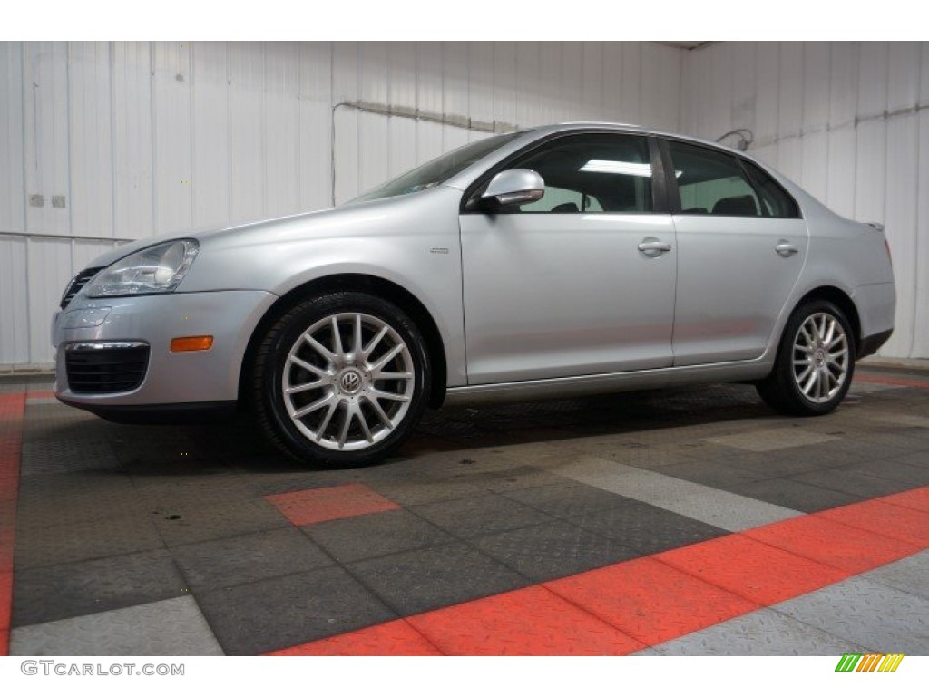 2008 Jetta Wolfsburg Edition Sedan - Reflex Silver Metallic / Anthracite Black photo #2