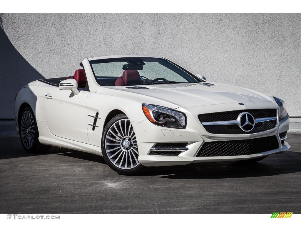 designo Diamond White Metallic 2016 Mercedes-Benz SL 400 Roadster Exterior Photo #108198449