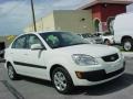 2008 White Kia Rio LX Sedan  photo #1