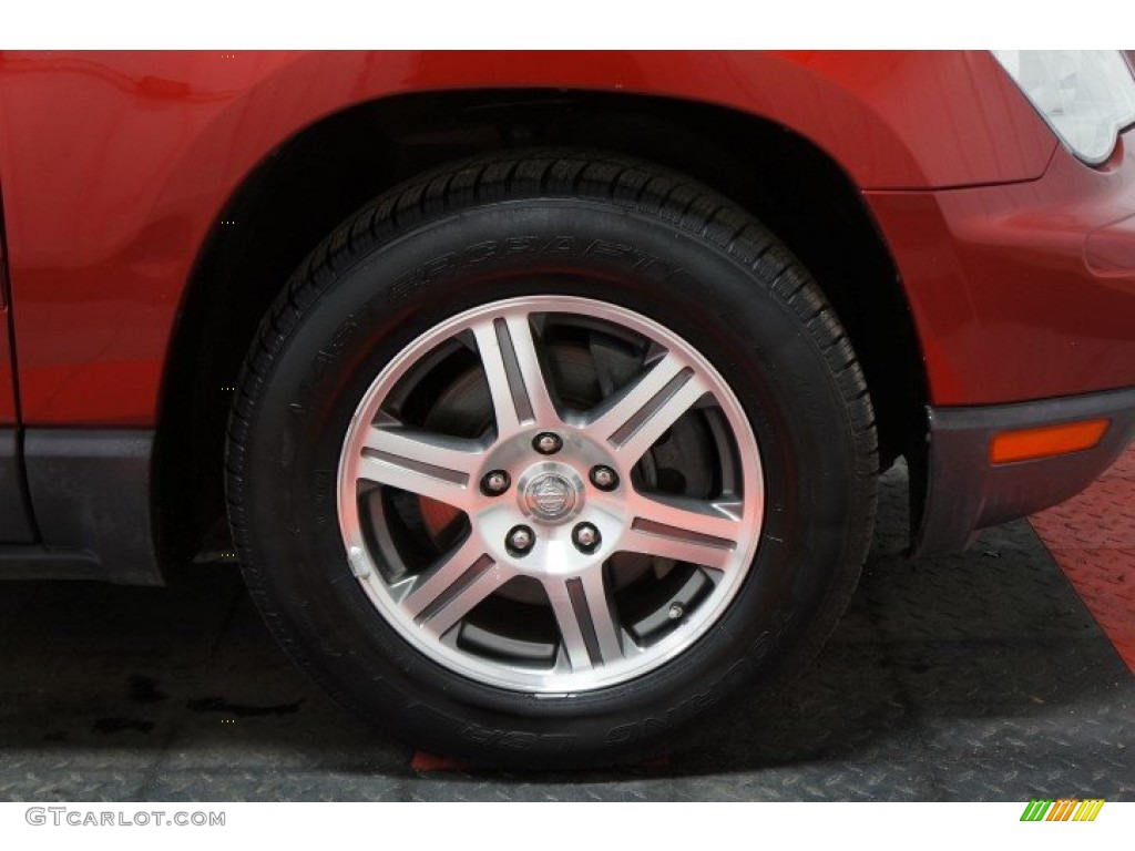 2008 Pacifica Touring AWD - Inferno Red Crystal Pearlcoat / Pastel Slate Gray photo #54