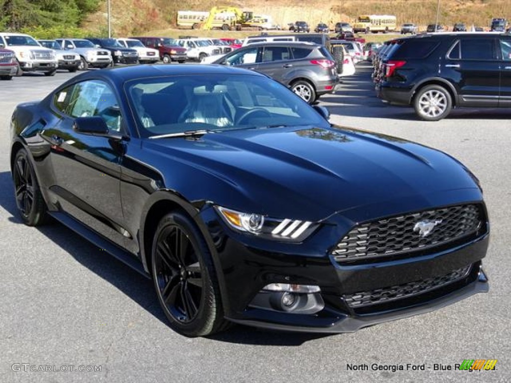 2016 Mustang EcoBoost Coupe - Shadow Black / Ebony photo #7