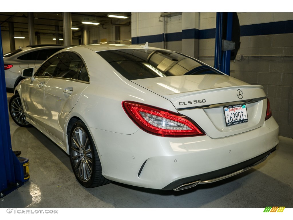 2016 CLS 550 Coupe - designo Diamond White Metallic / Saddle Brown/Black photo #3