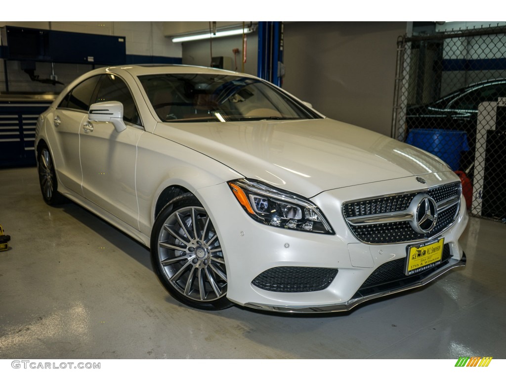 2016 CLS 550 Coupe - designo Diamond White Metallic / Saddle Brown/Black photo #11