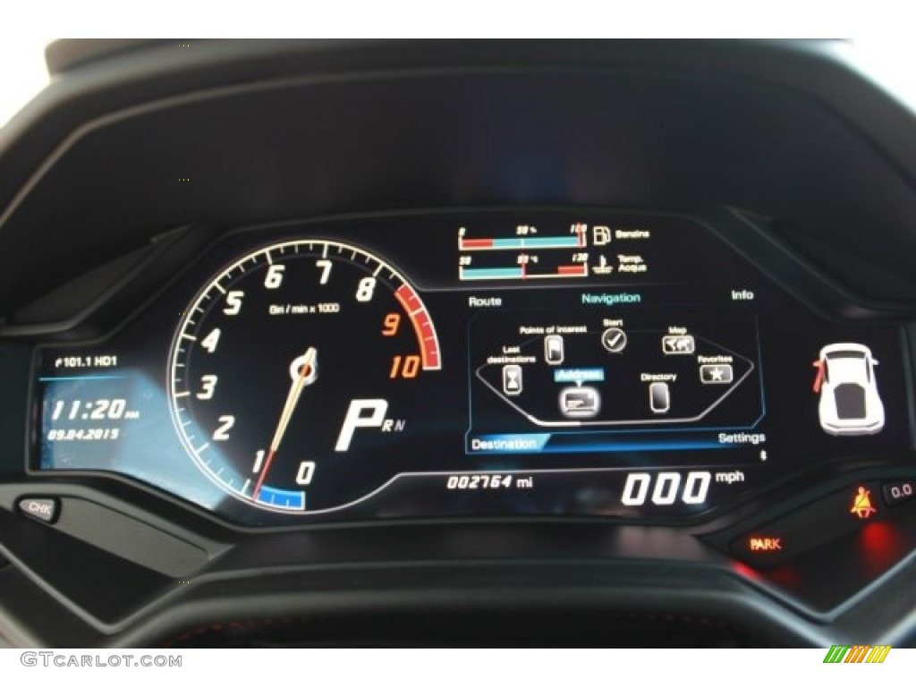 2015 Lamborghini Huracan LP 610-4 Gauges Photo #108203926