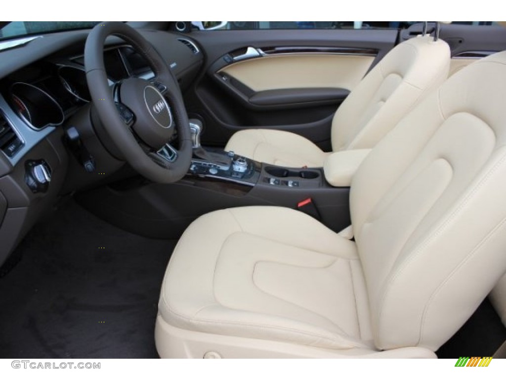 Velvet Beige Interior 2016 Audi A5 Premium Plus quattro Convertible Photo #108204337