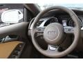 2016 Audi A5 Velvet Beige Interior Steering Wheel Photo