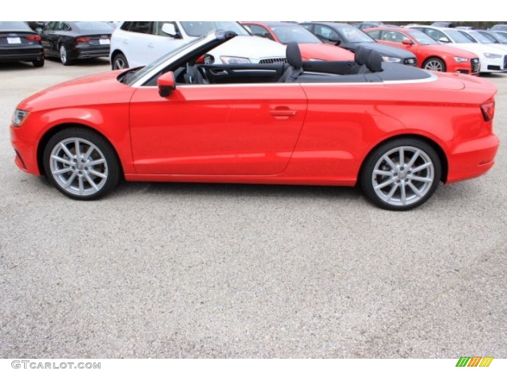 Brilliant Red 2016 Audi A3 2.0 Premium quattro Cabriolet Exterior Photo #108204760