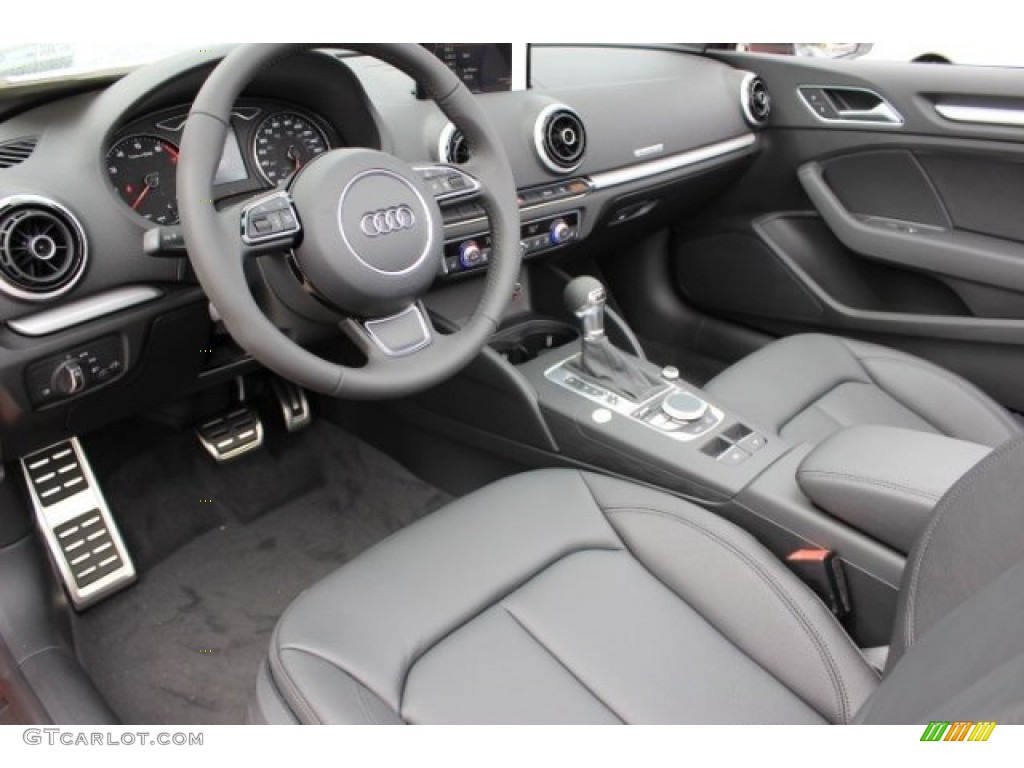 Black Interior 2016 Audi A3 2.0 Premium quattro Cabriolet Photo #108204778