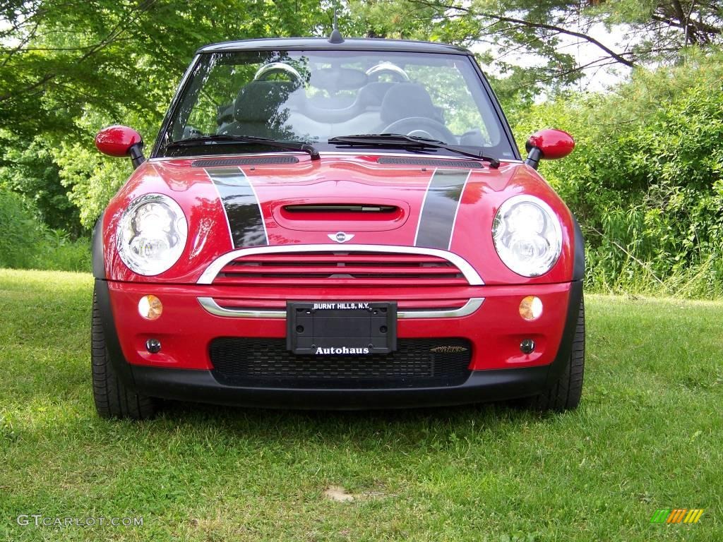 2007 Cooper S John Cooper Works Convertible - Chili Red / Grey/Carbon Black photo #2