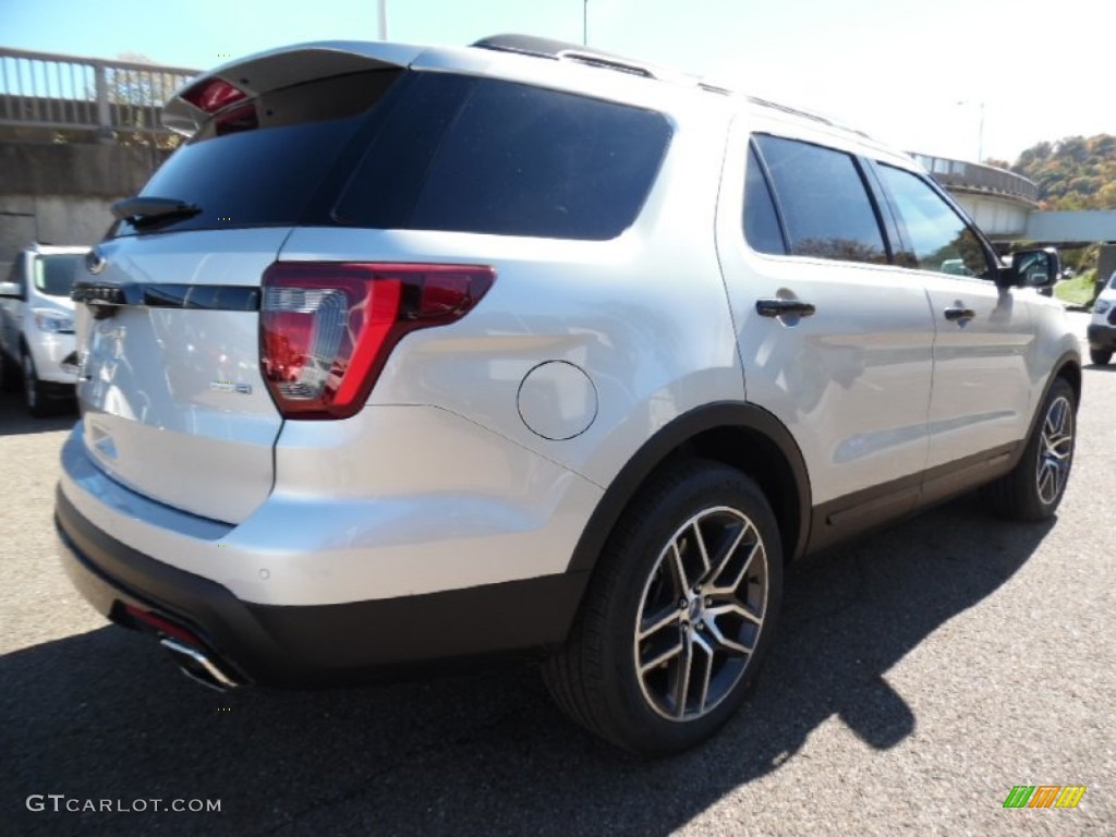 2016 Explorer Sport 4WD - Ingot Silver Metallic / Ebony Black photo #2